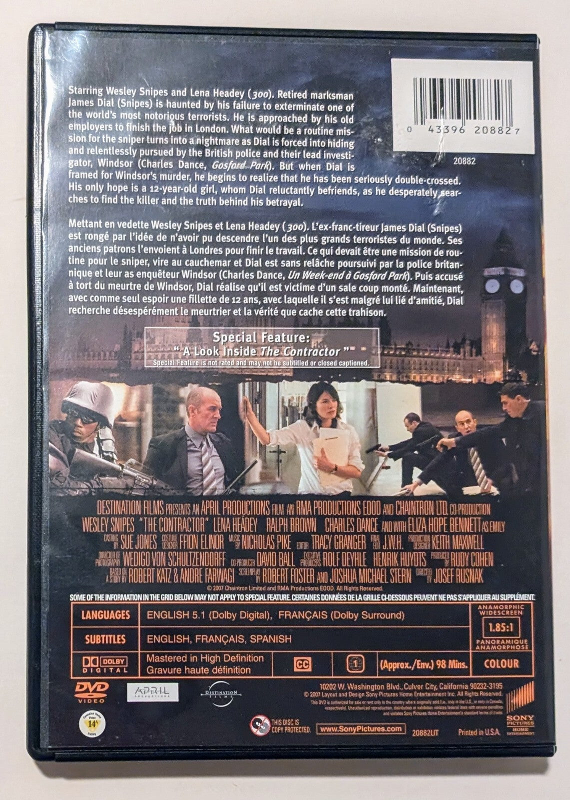 The Contractor DVD (2007) - Region 1 - FR/EN - VG (Tested)2