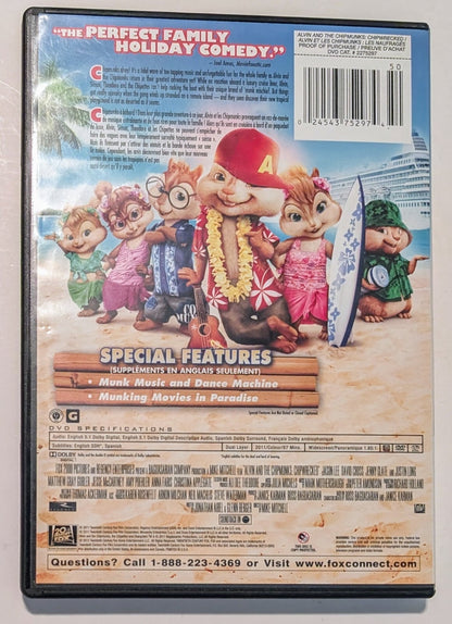 Alvin and the Chipmunks: Chipwrecked DVD (2011) Region 1 - FR/EN/ES - VG(Tested)2