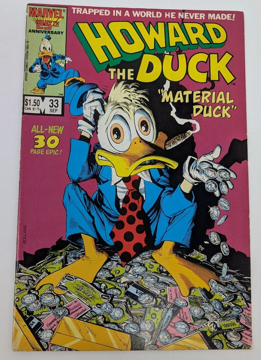 Howard the Duck, Vol. 1 #33 (1986) - Marvel Comics (Bagged/Boarded)0