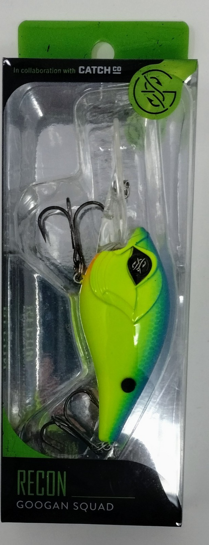Googan squad - Recon Crankbait Chartreuse blue back 4 in0