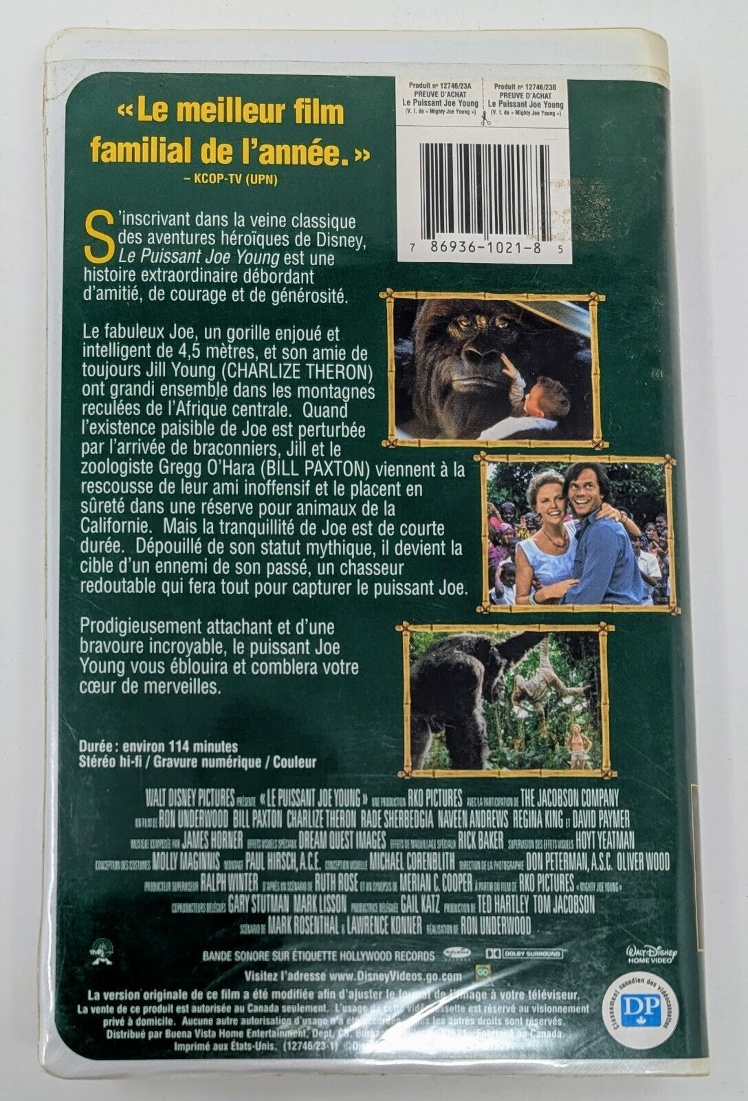 Le Puissant Joe Young VHS (1998) - NTSC - French - VG (Tested)2