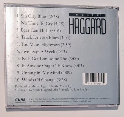 Merle Haggard – 1996 (1996) - United States - CD VG+/F (Tested)2