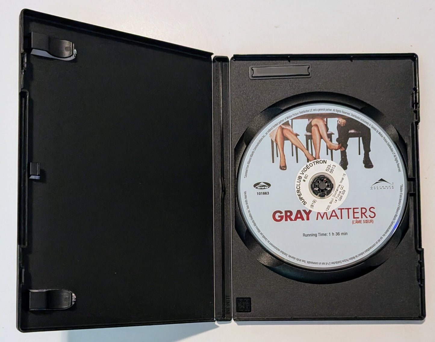 Gray Matters DVD (2006) - Region 1 - FR/EN - VG+ (Tested)3