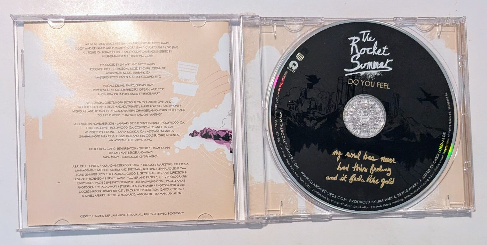 The Rocket Summer – Do You Feel (2007) - United States - CD VG+ (Tested)3