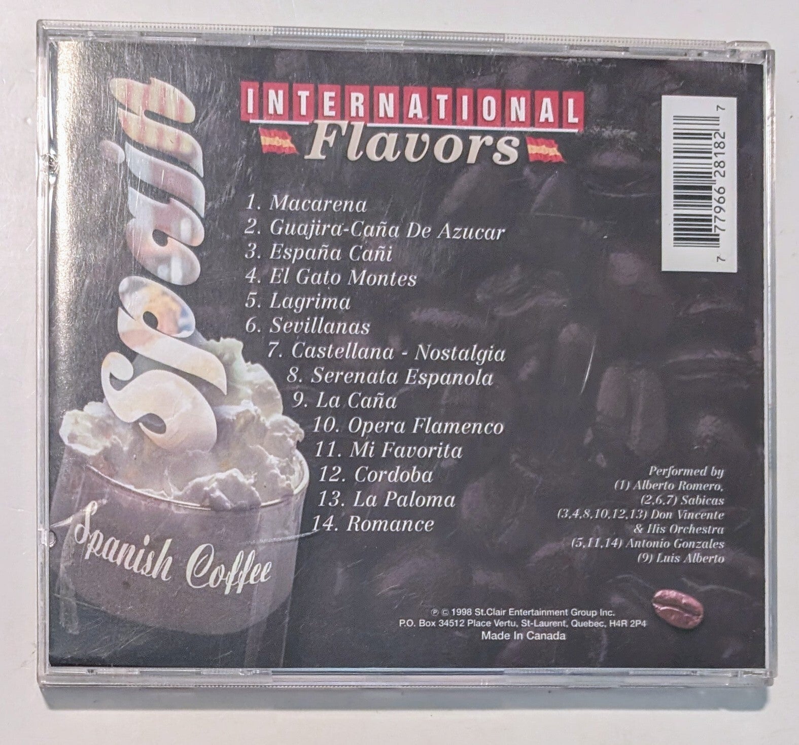 Various - International Flavors - Spain (1998) - Canada - CD VG+ (Tested)1